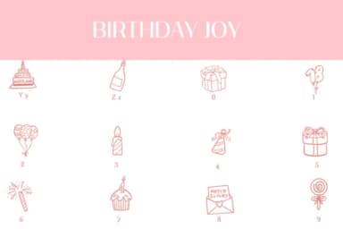 Birthday Joy by Heartcraft Atelier — Dingbats Font — thumbnail 4