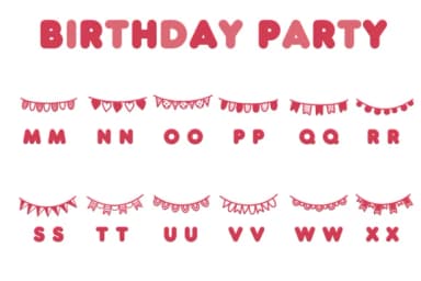 Birthday Party by Chonada — Dingbats Font — thumbnail 3
