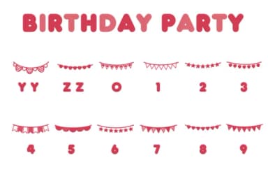 Birthday Party by Chonada — Dingbats Font — thumbnail 4