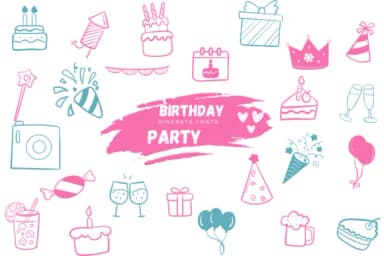 Birthday Party by Suphitchaya — Dingbats Font — thumbnail 1