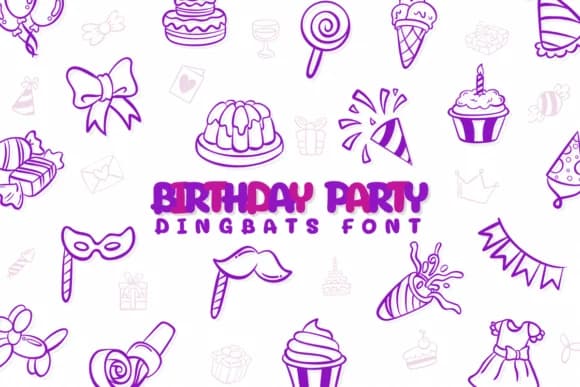 Birthday Party by Chonada — Dingbats Font