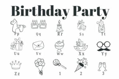 Birthday Party by Suphitchaya — Dingbats Font — thumbnail 3