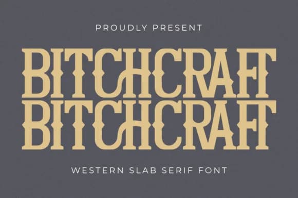 Bitchcraft by Pian45 — Slab Serif Font