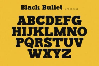 Black Bullet by alpapranastudio — Slab Serif Font — thumbnail 7