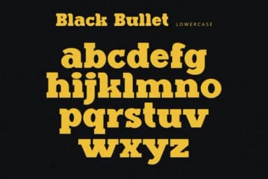 Black Bullet by alpapranastudio — Slab Serif Font — thumbnail 8