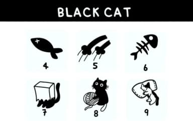 Black Cat by Bee piyanuch — Dingbats Font — thumbnail 4