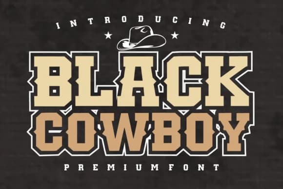 Black Cowboy by anamalmusyaffaCreative — Slab Serif Font