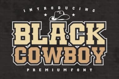 Black Cowboy by anamalmusyaffaCreative — Slab Serif Font — thumbnail 1