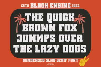 Black Engine by Line creative — Slab Serif Font — thumbnail 2