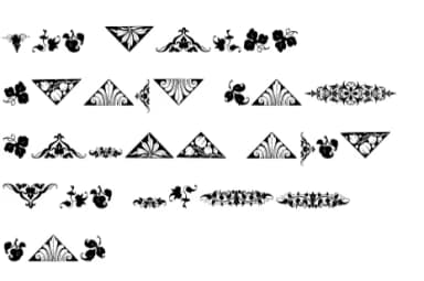 Black Fleurons by Intellecta Design — Dingbats Font — thumbnail 7