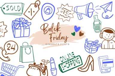 Black Friday by Suphitchaya — Dingbats Font — thumbnail 1