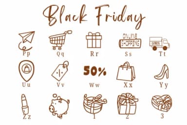 Black Friday by Suphitchaya — Dingbats Font — thumbnail 3