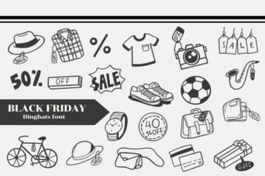 Black Friday by Apiwat Type — Dingbats Font — thumbnail 1