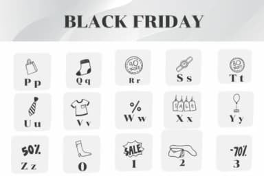 Black Friday by Apiwat Type — Dingbats Font — thumbnail 3