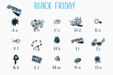 Black Friday by Nongyao — Dingbats Font — thumbnail 2