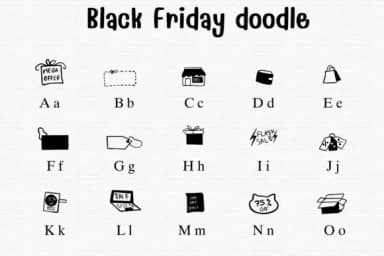 Black Friday Doodle by Sontaya — Dingbats Font — thumbnail 2