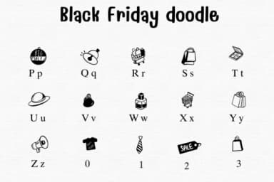 Black Friday Doodle by Sontaya — Dingbats Font — thumbnail 3
