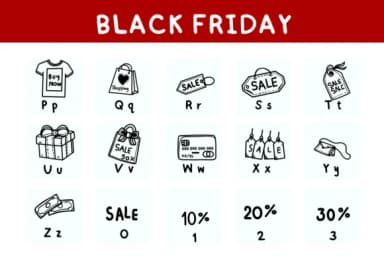 Black Friday Doodle by Bee piyanuch — Dingbats Font — thumbnail 3