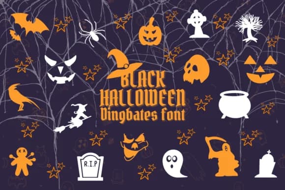 Black Halloween by Chonada — Dingbats Font