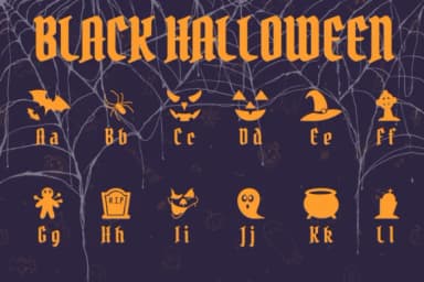 Black Halloween by Chonada — Dingbats Font — thumbnail 2