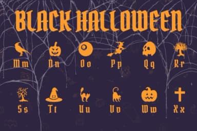 Black Halloween by Chonada — Dingbats Font — thumbnail 3