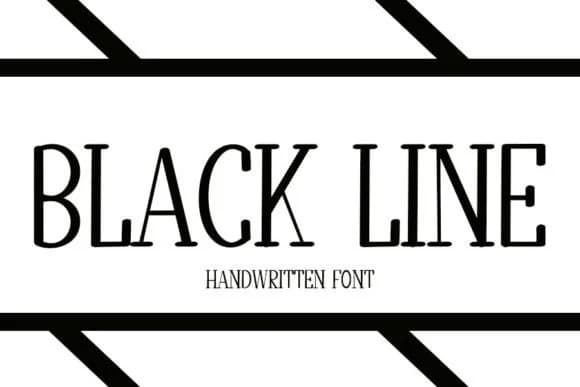 Black Line by NYA Letter — Slab Serif Font