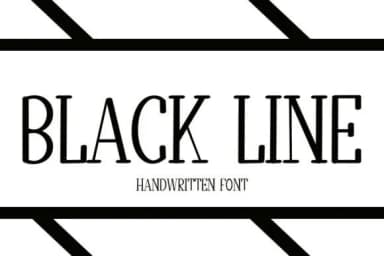 Black Line by NYA Letter — Slab Serif Font — thumbnail 1
