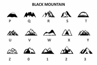Black Mountain by Infinity art Studio — Dingbats Font — thumbnail 3