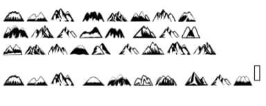 Black Mountain by Infinity art Studio — Dingbats Font — thumbnail 7