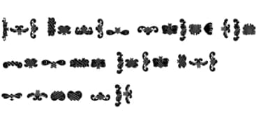 Black Ornaments Four by Intellecta Design — Dingbats Font — thumbnail 7