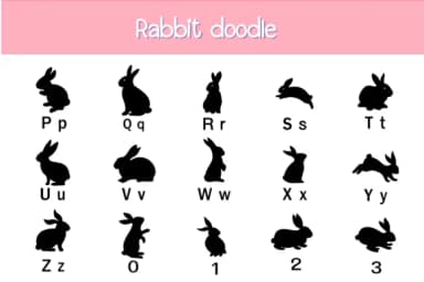 Black Rabbit by Nun Sukhwan — Dingbats Font — thumbnail 3