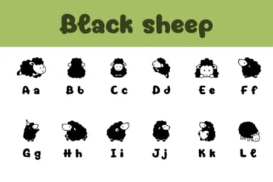 Black Sheep by Chonada — Dingbats Font — thumbnail 2