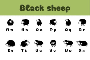Black Sheep by Chonada — Dingbats Font — thumbnail 3