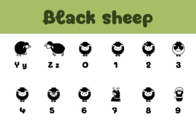 Black Sheep by Chonada — Dingbats Font — thumbnail 4