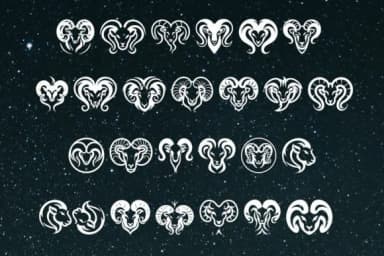 Black the Ram Zodiac by MOMAT THIRTYONE — Dingbats Font — thumbnail 2