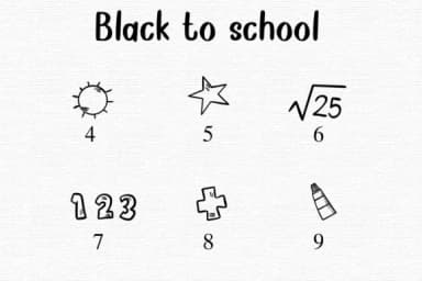 Black to School by Nongyao — Dingbats Font — thumbnail 4