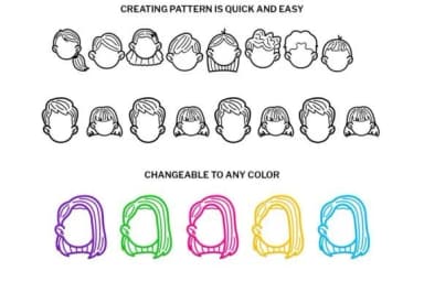 Blank Face Doodle by digitalplannerland — Dingbats Font — thumbnail 3