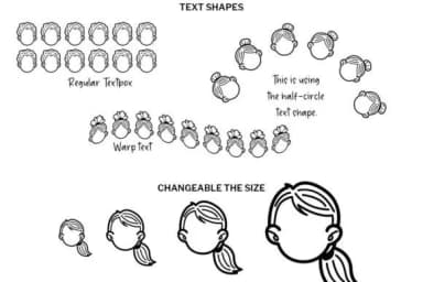 Blank Face Doodle by digitalplannerland — Dingbats Font — thumbnail 4