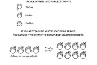 Blank Face Doodle by digitalplannerland — Dingbats Font — thumbnail 7