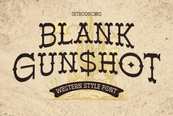 Blank Gunshot by Arterfak Project — Slab Serif Font