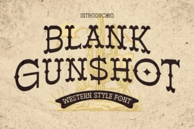 Blank Gunshot by Arterfak Project — Slab Serif Font — thumbnail 1