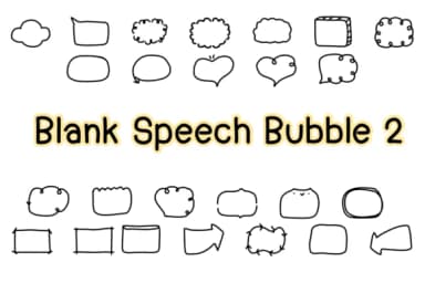 Blank Speech Bubble 2 by Foam-Design Store — Dingbats Font — thumbnail 1