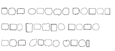 Blank Speech Bubble by Foam-Design Store — Dingbats Font — thumbnail 6