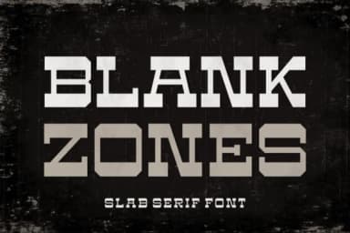 Blank Zones by Situjuh — Slab Serif Font — thumbnail 1