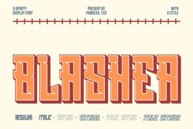 Blasher by pandekastudio — Slab Serif Font — thumbnail 1