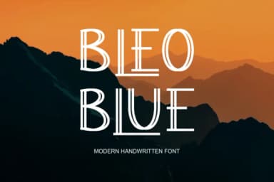 Bleoblue by kalingga.albert — Slab Serif Font — thumbnail 1
