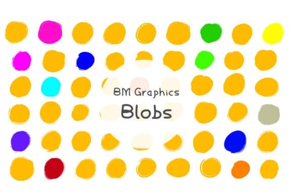 BM Graphics - Blobs by GraphicsBam Fonts — Dingbats Font
