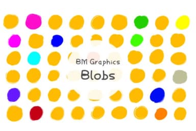 BM Graphics - Blobs by GraphicsBam Fonts — Dingbats Font — thumbnail 1
