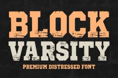Block Varsity by mardanimirza12 — Slab Serif Font — thumbnail 1