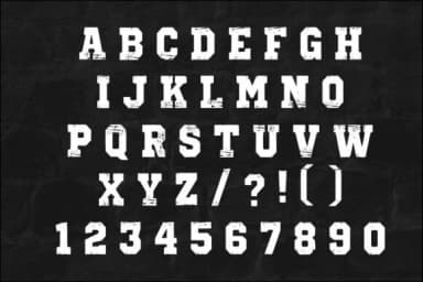 Block Varsity by mardanimirza12 — Slab Serif Font — thumbnail 5